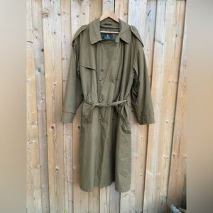 Vintage Bugatti Khaki Trench Coat for Men made in western Germany